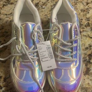 Iridescent sneakers